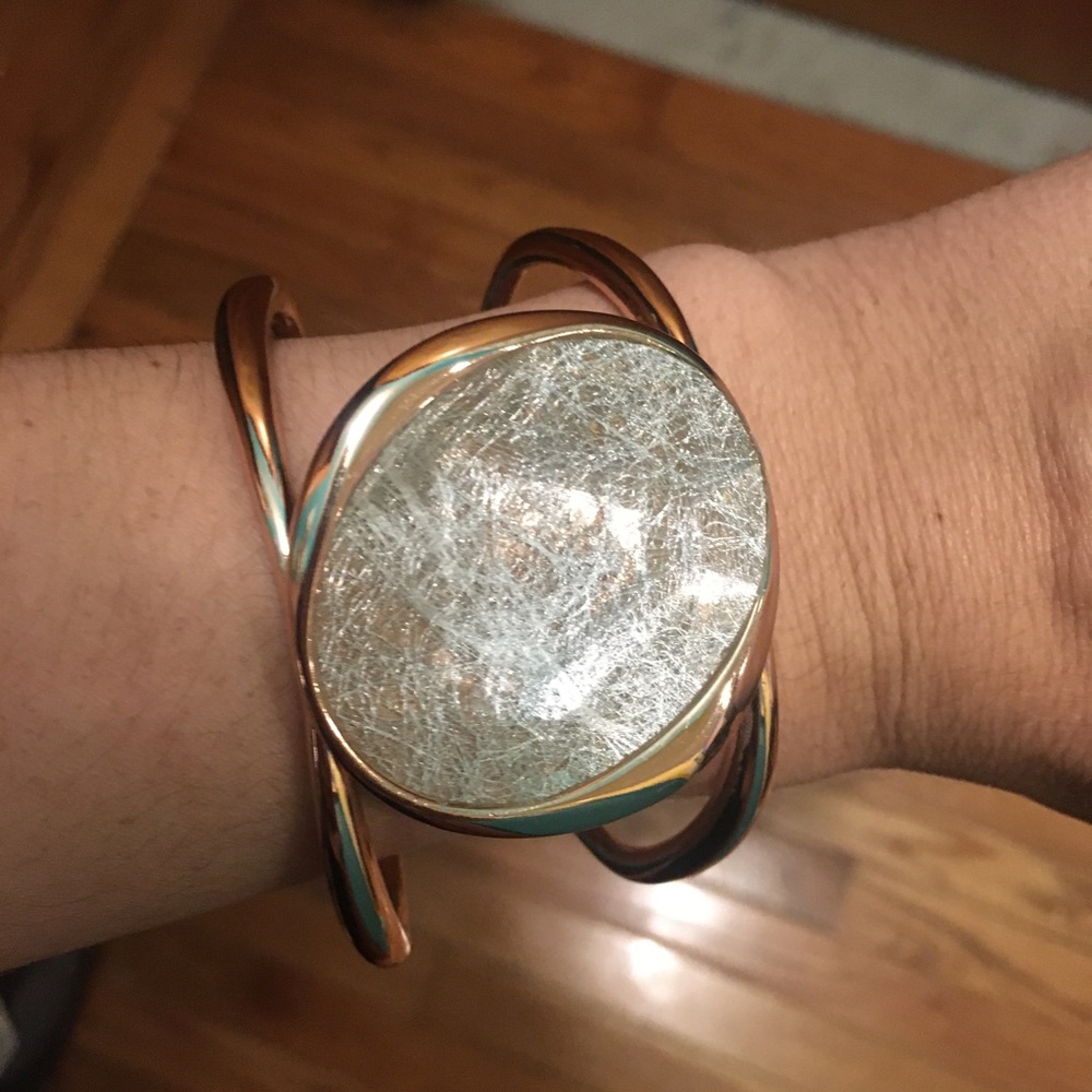 Halston Women's Stone, Cuff Bracelet